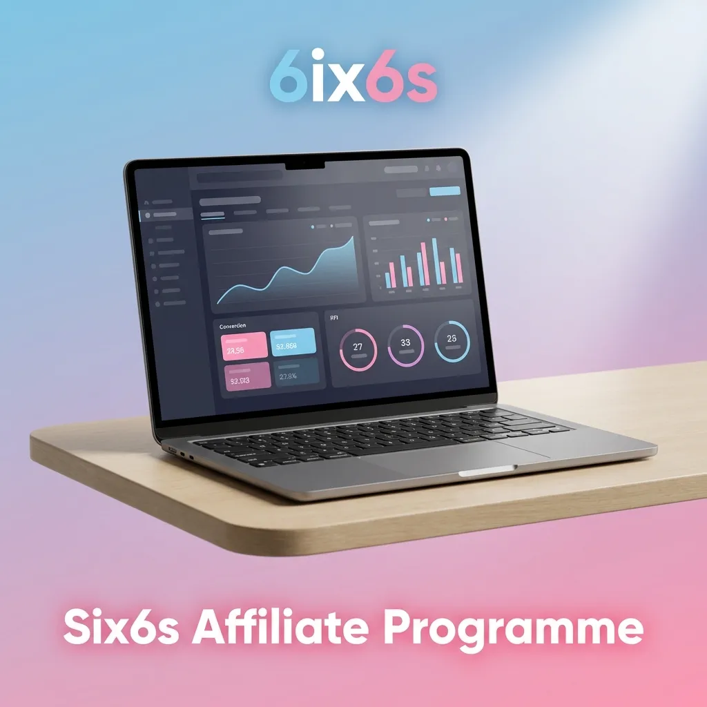 Six6s Affiliate Programme dashboard showing commission structures, tracking tools, and marketing materials for partners.