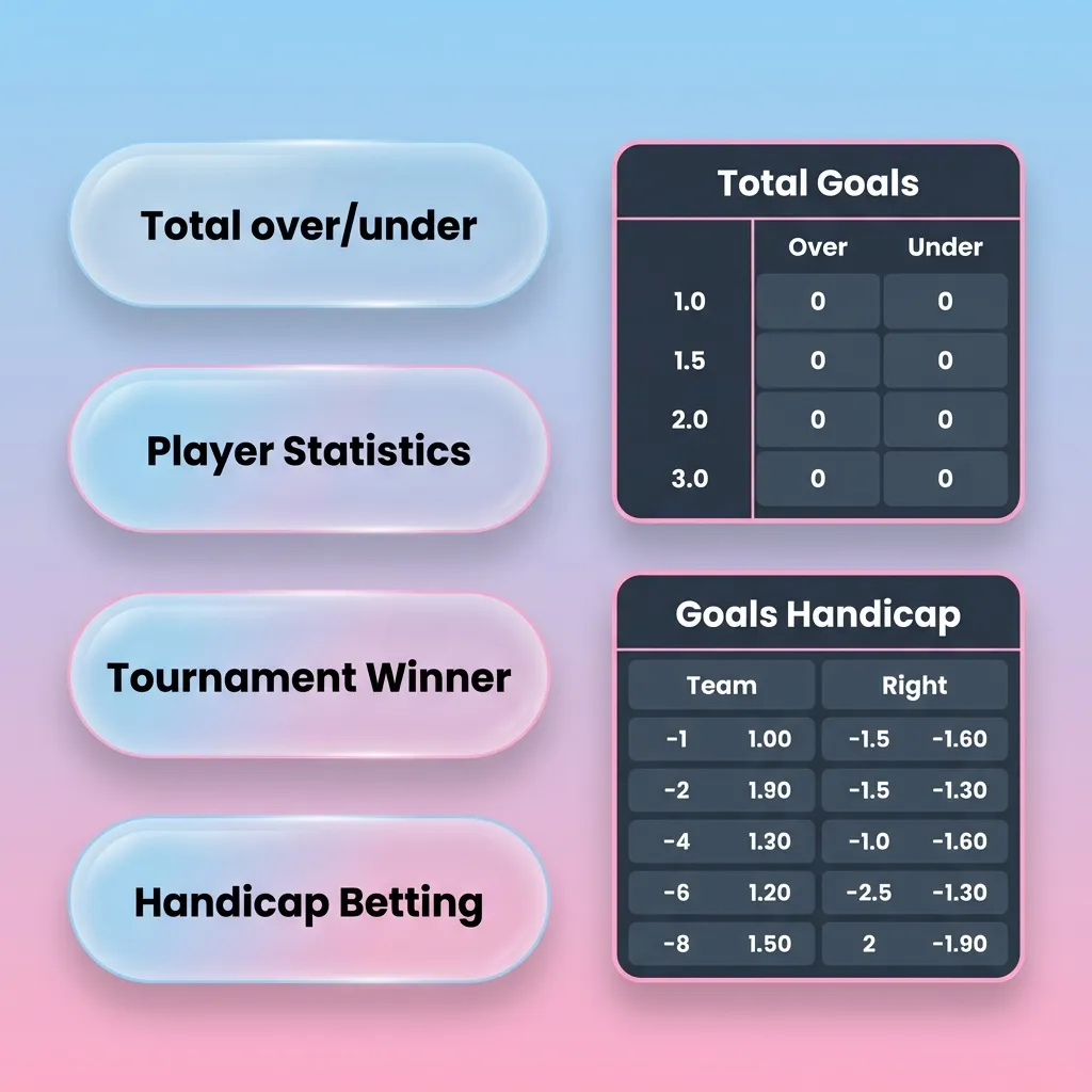 Visual guide showing three betting types: Single bets, Accumulator bets with multiplied odds, and System bets with combinations.