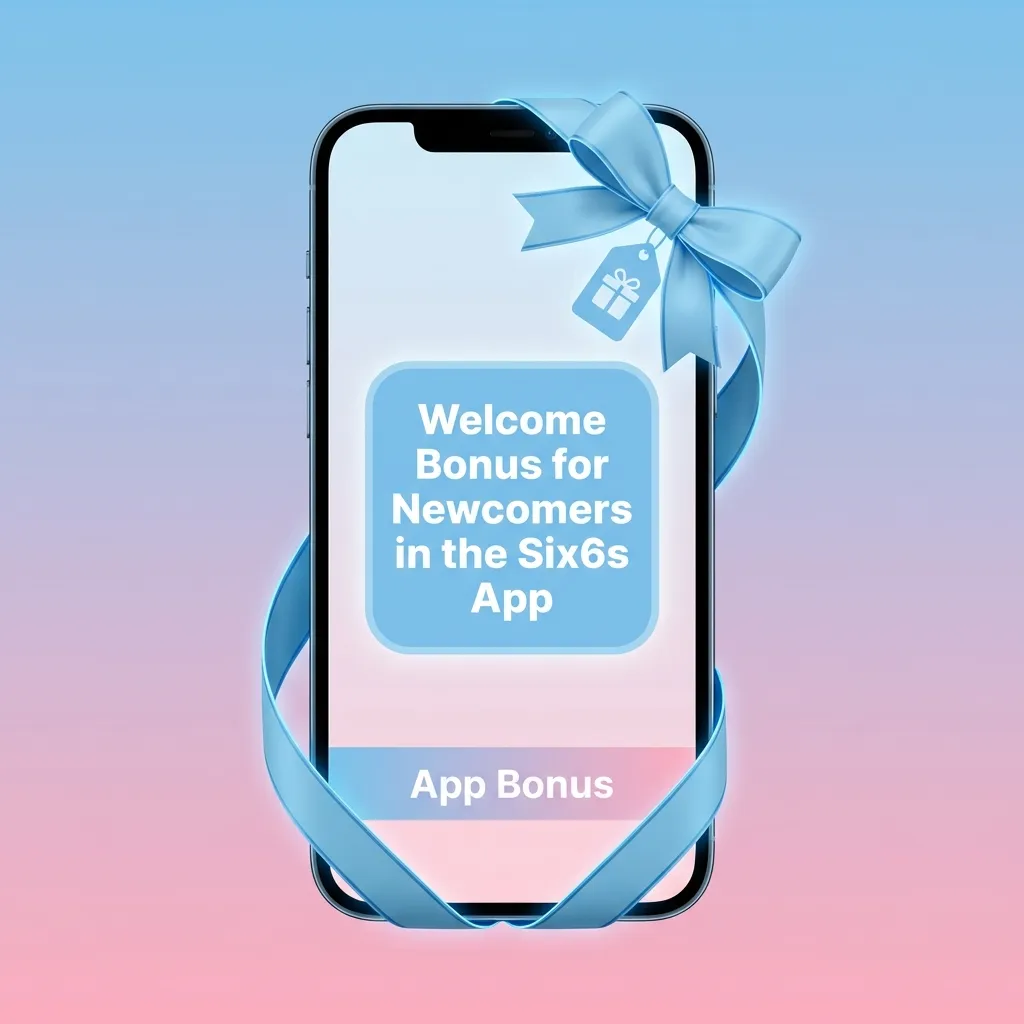 Six6s app welcome bonus options showing sports and casino bonuses up to 10,000 BDT for new users