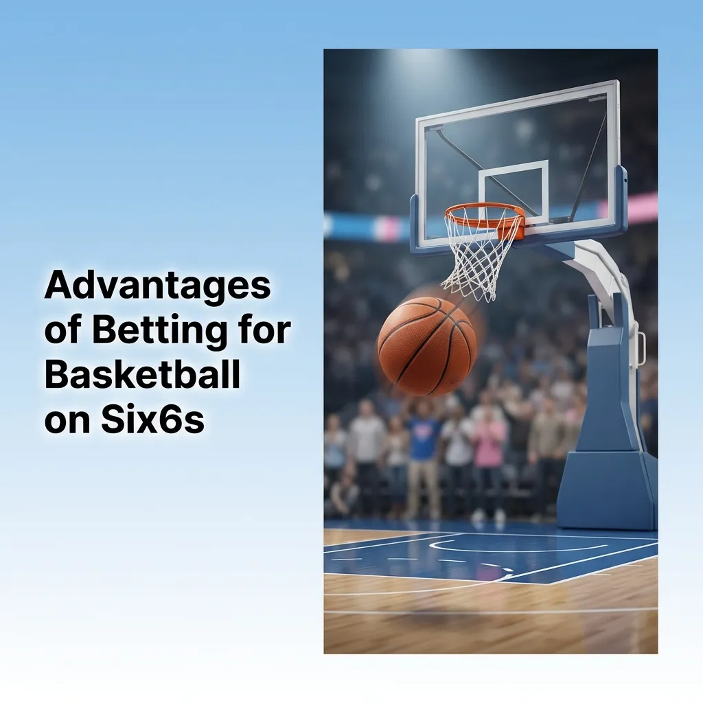 Basketball betting interface on Six6s showing live odds, player props, and mobile app features