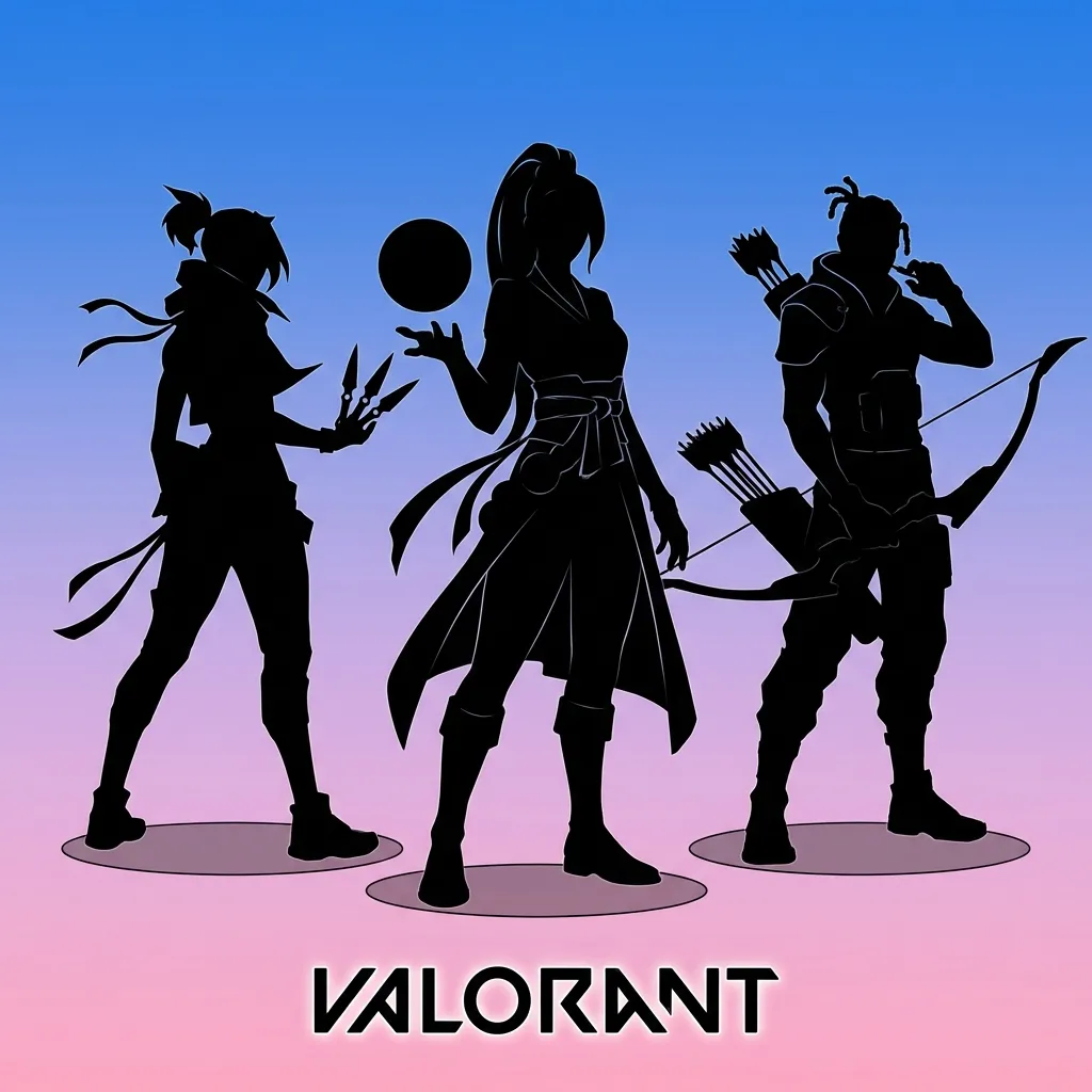 Valorant tactical shooter game featuring armed agents in competitive combat with unique abilities and strategic gameplay